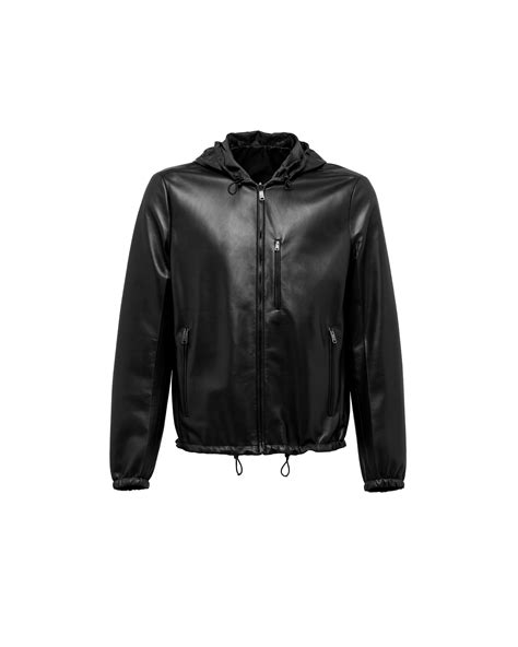 prada jacket reversible|Prada Nappa Leather jacket .